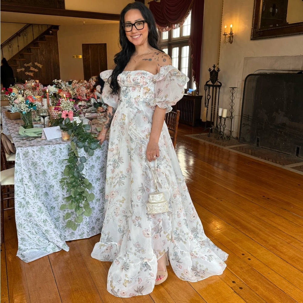 Floral Ruffle Maxi Dress